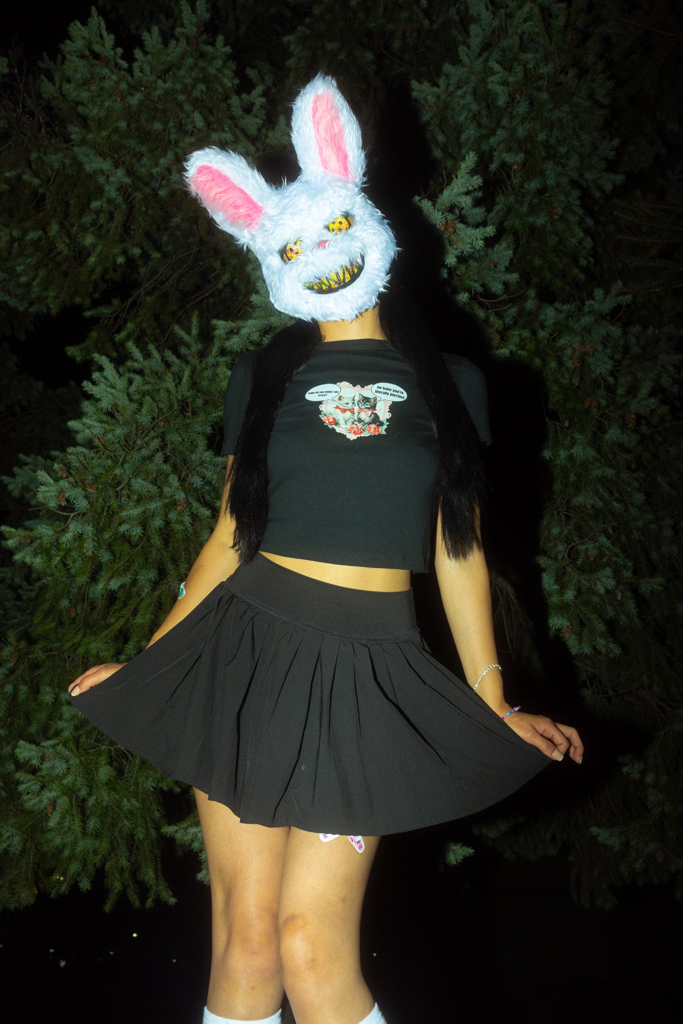 Crazy Kittens Cropped Tee