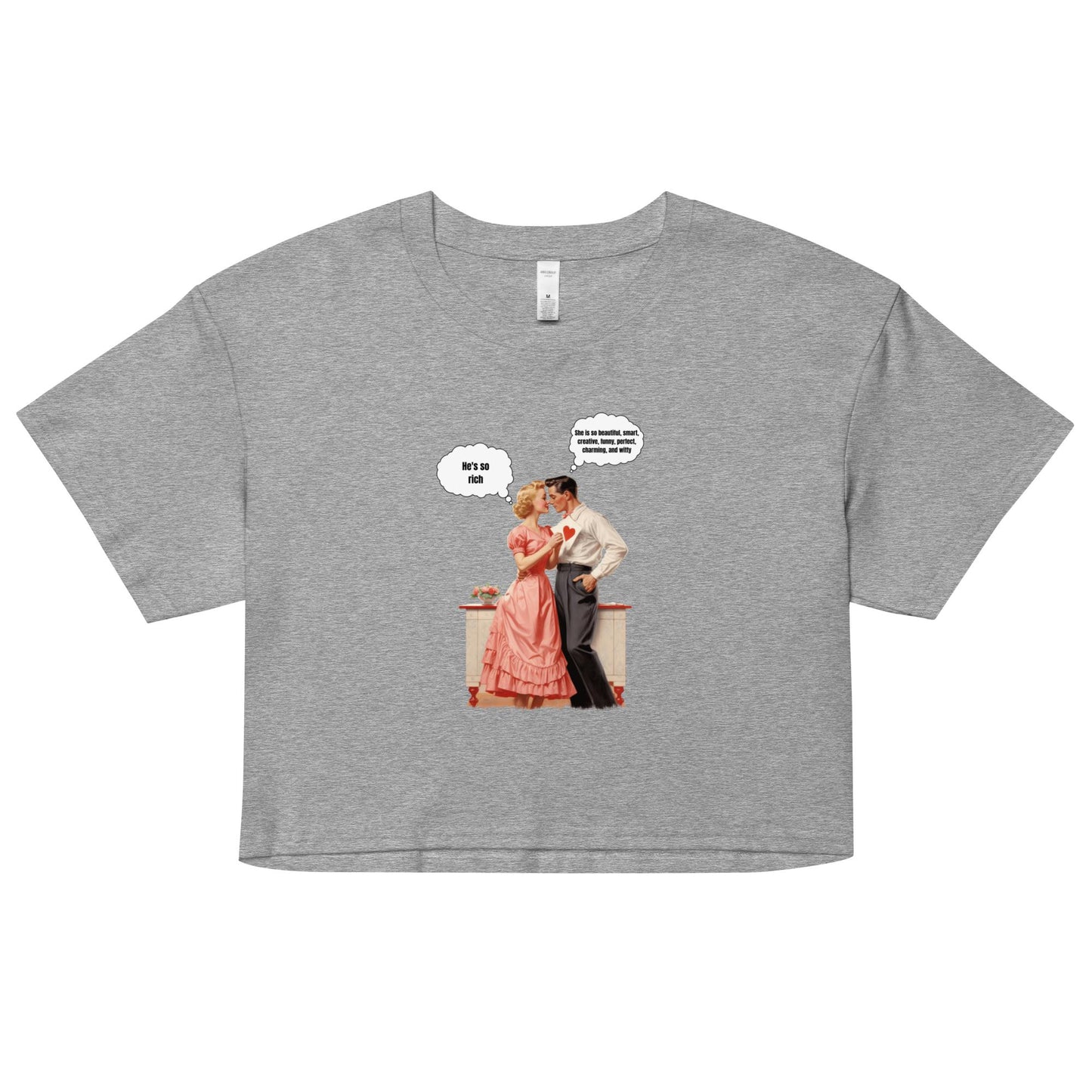 He's So Rich Cropped Tee