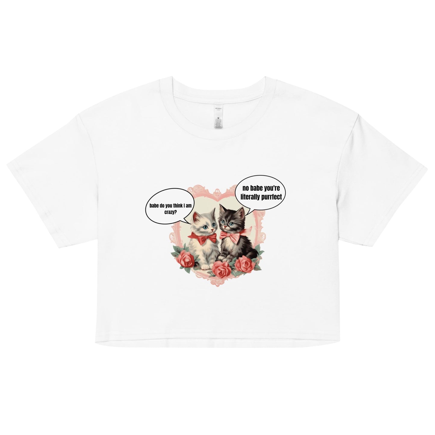 Crazy Kittens Cropped Tee