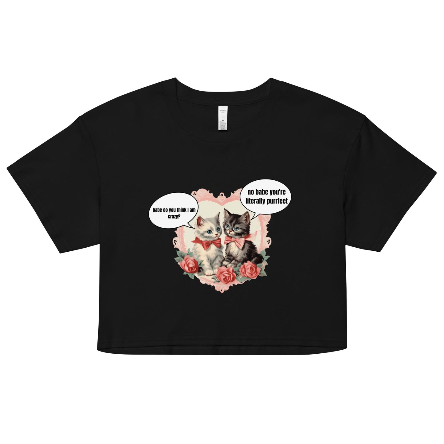 Crazy Kittens Cropped Tee