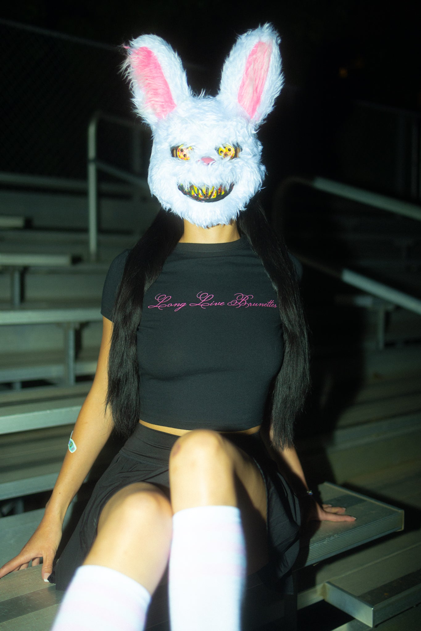 Long Live Brunettes Cropped Tee
