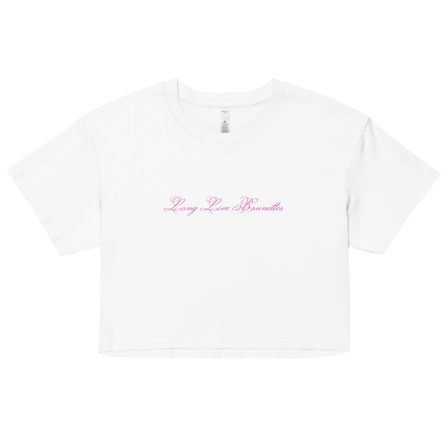Long Live Brunettes Cropped Tee