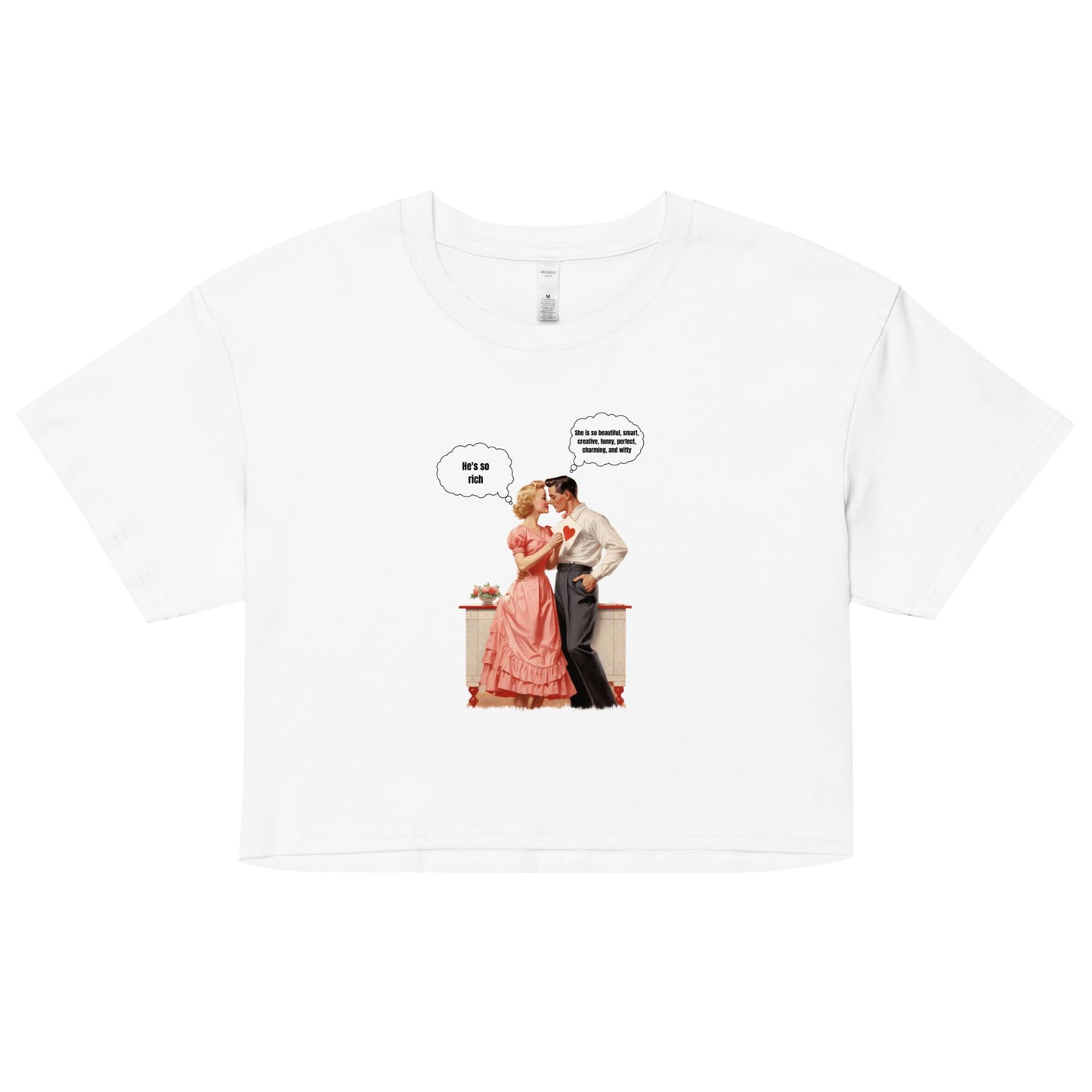 He's So Rich Cropped Tee
