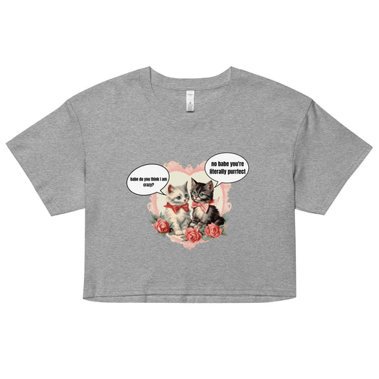 Crazy Kittens Cropped Tee